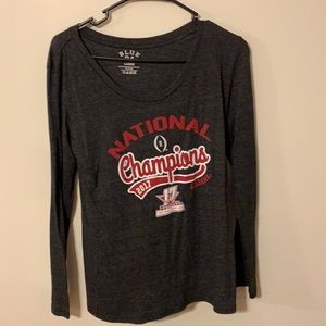 Alabama Crimson Tide gray long sleeve t shirt